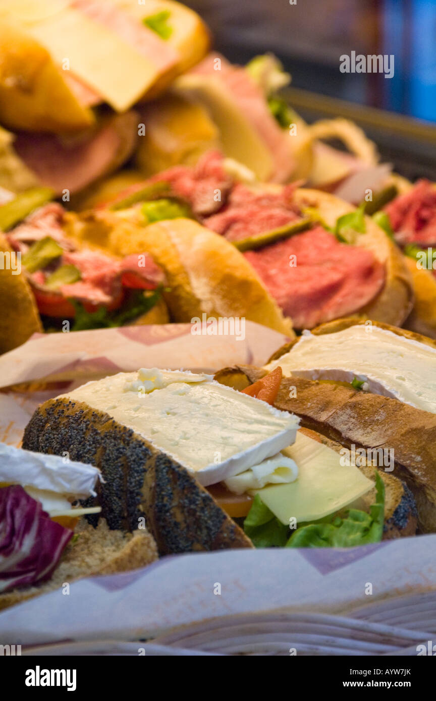 Sandwich shop in Nice, South France Stock Photo