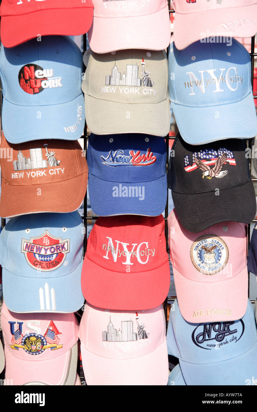 Baseball caps new york city Stock Photo - Alamy