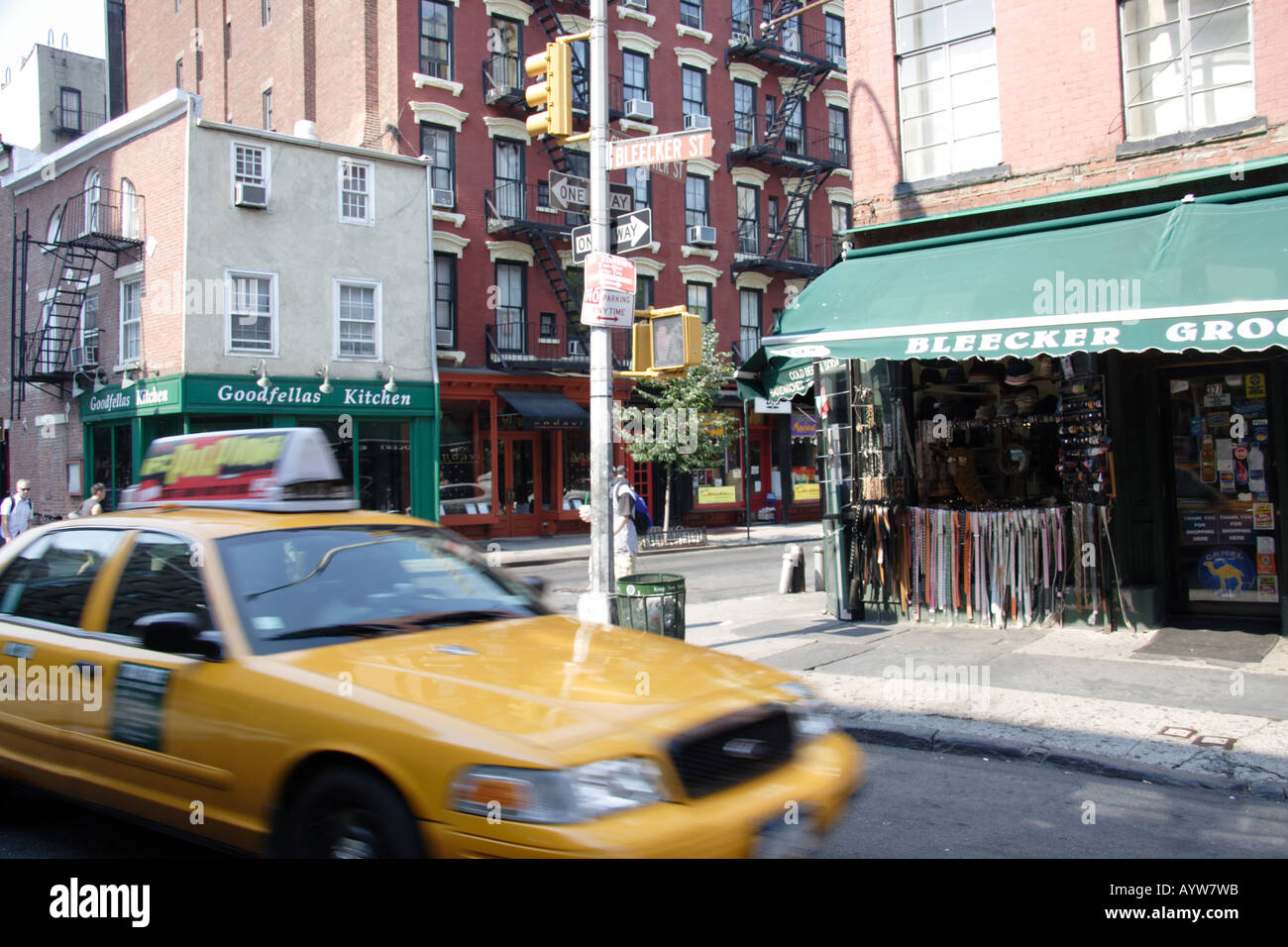 Bleecker Street in Greenwich Village New York Stock Photo Alamy