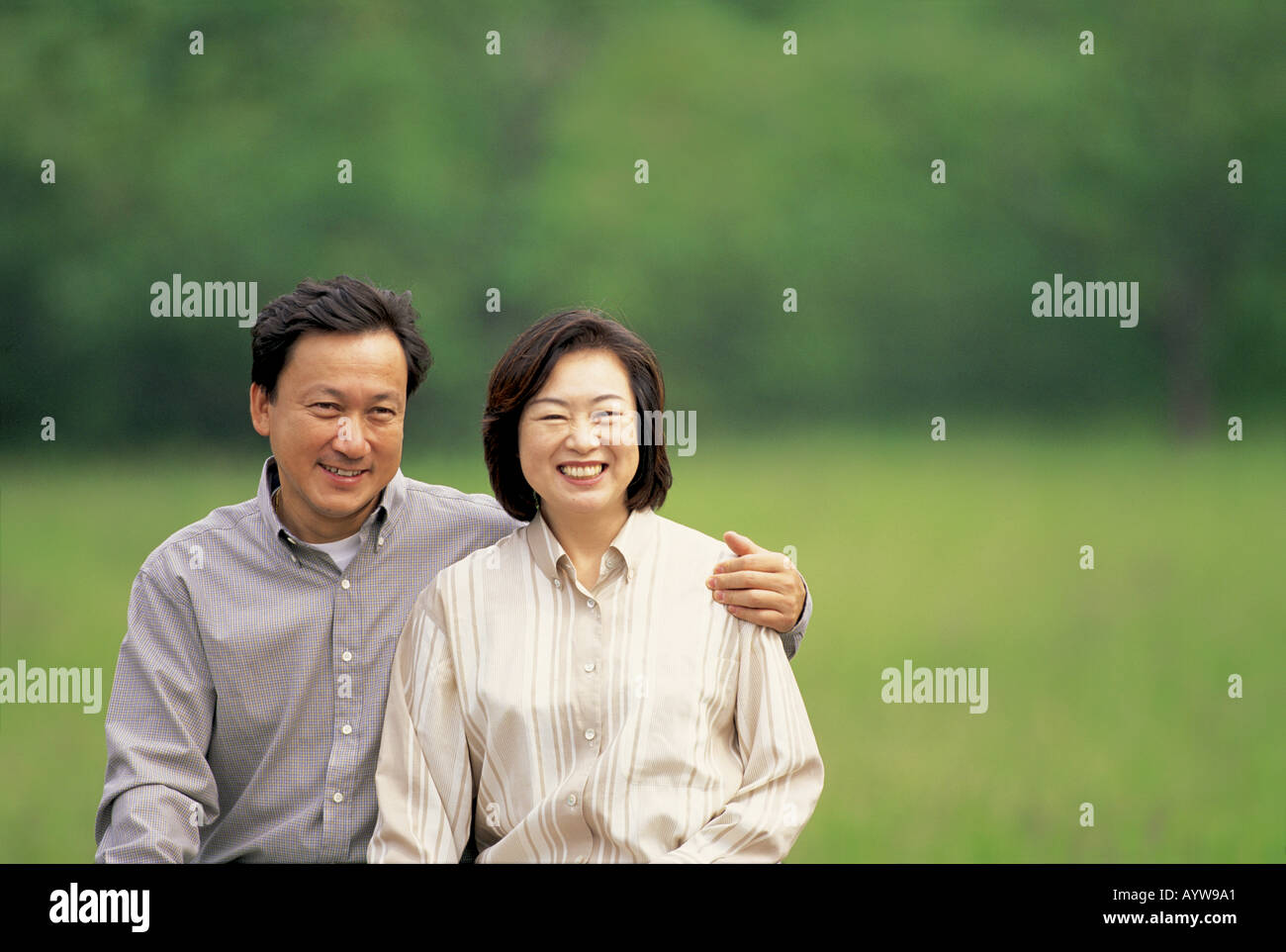 middle aged couple Stock Photo