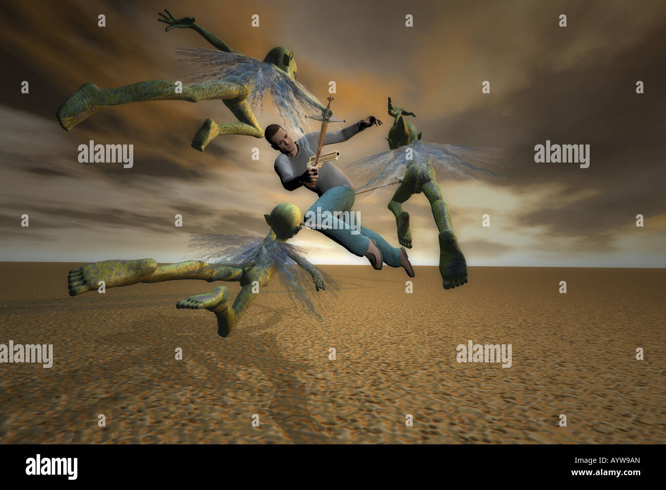 Alien attack hi-res stock photography and images - Alamy