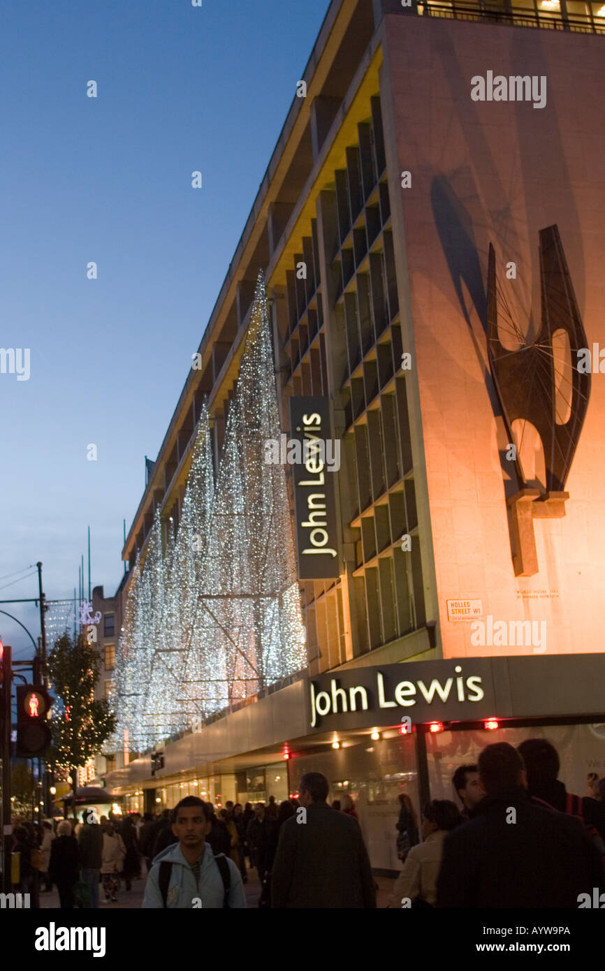 John Lewis, Oxford Street Store London Christmas lights 2006 Stock Photo Alamy
