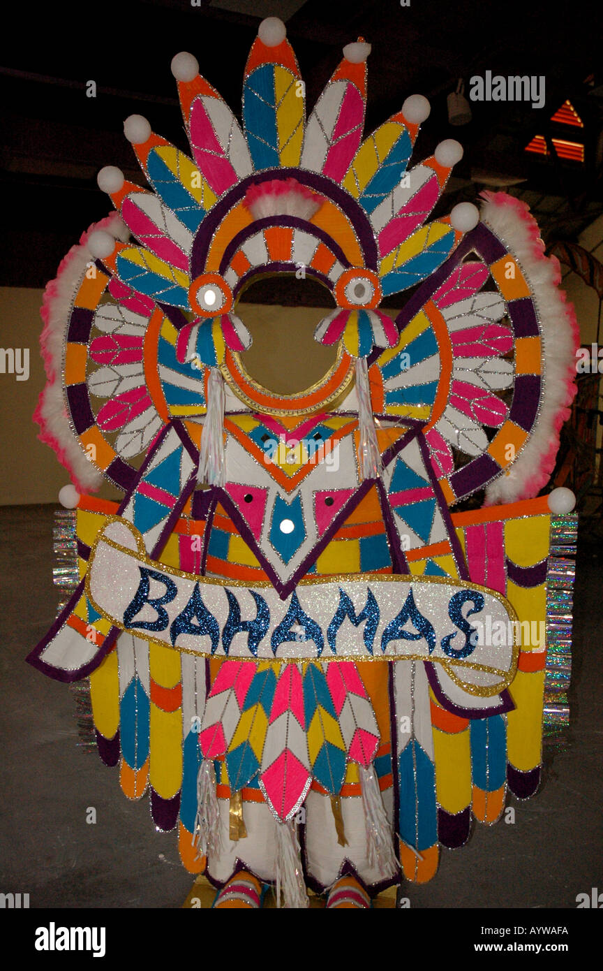 Bahamas Junkanoo mask carnival Stock Photo Alamy