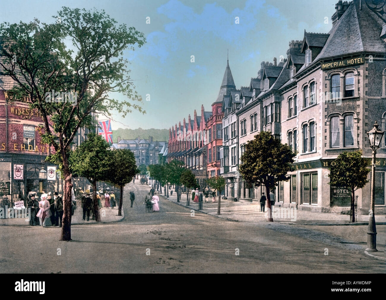 Station Road, Colwyn Bay, Wales, UK Stock Photo Alamy