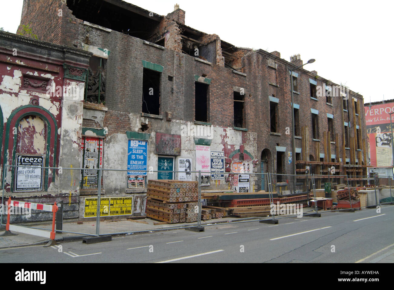 Derelict premises in Seel Street, Liverpool city centre in ...