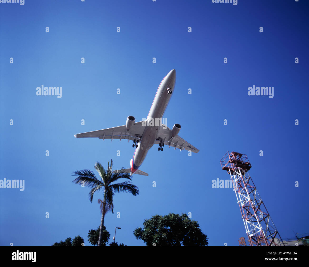 HKHong Kong, airport, Kai Tak Airport, aeroplane, landing approach