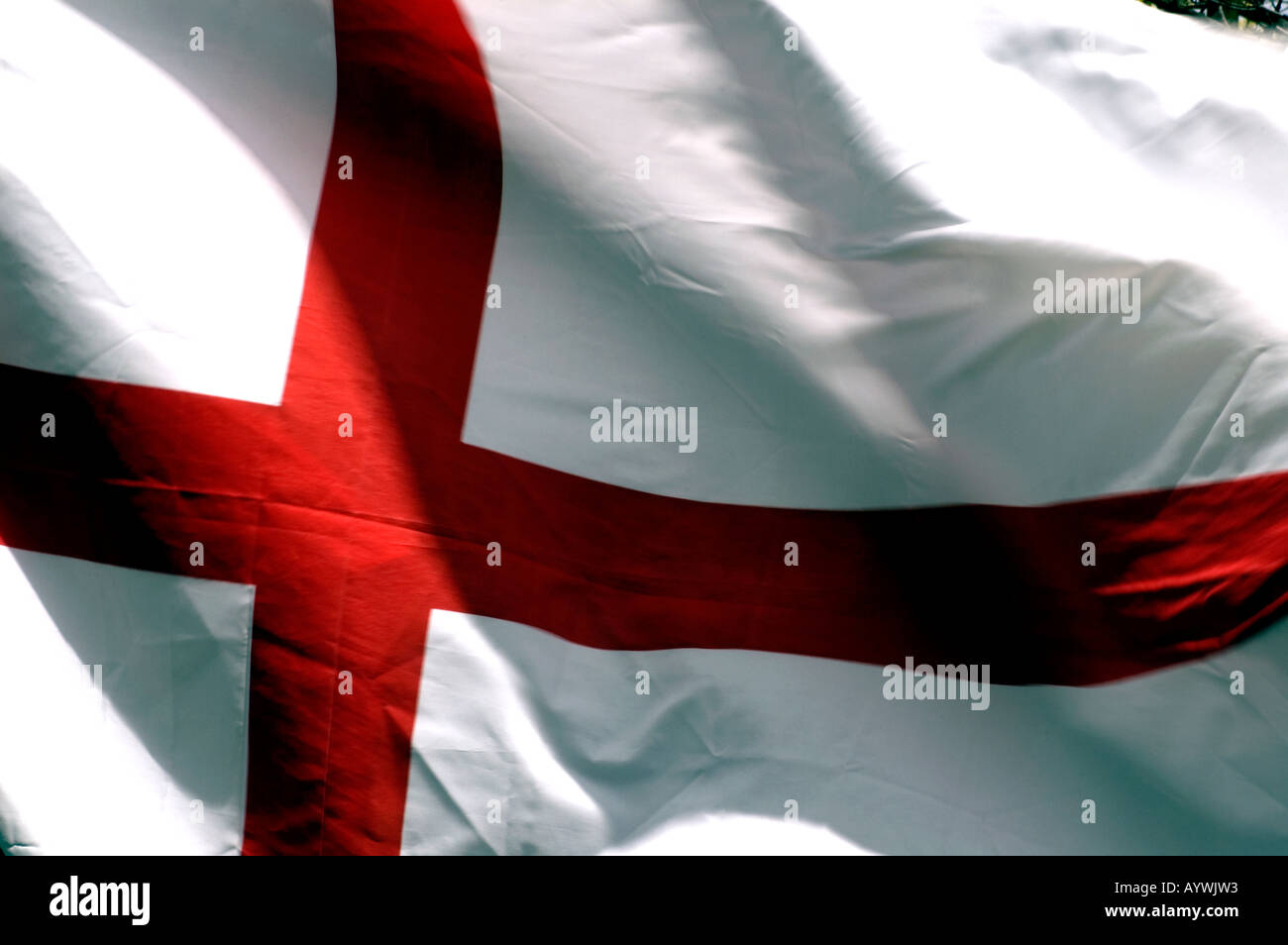 England flag with red cross on white background Stock Photo