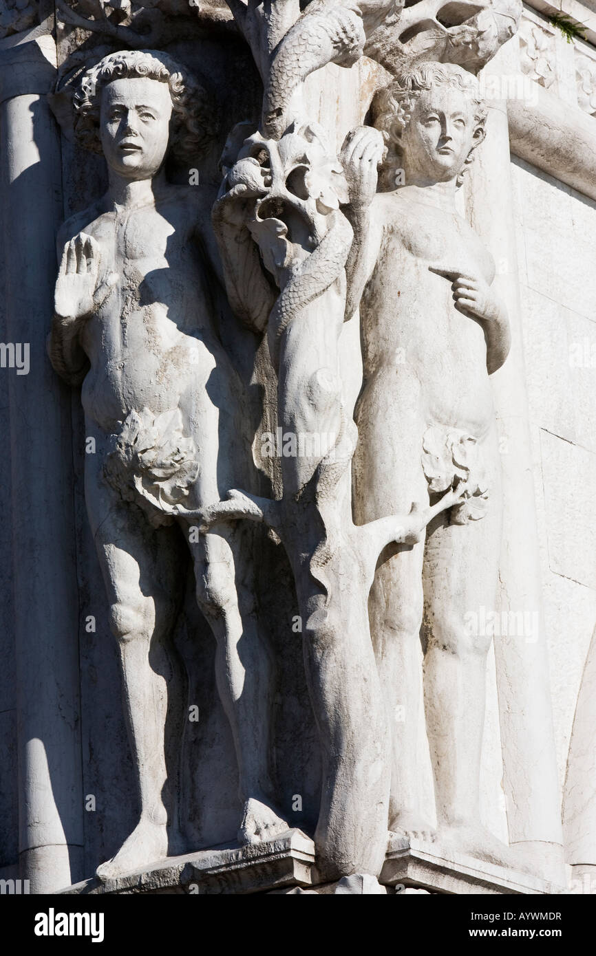San marco venice adam and eve hi-res stock photography and images - Alamy