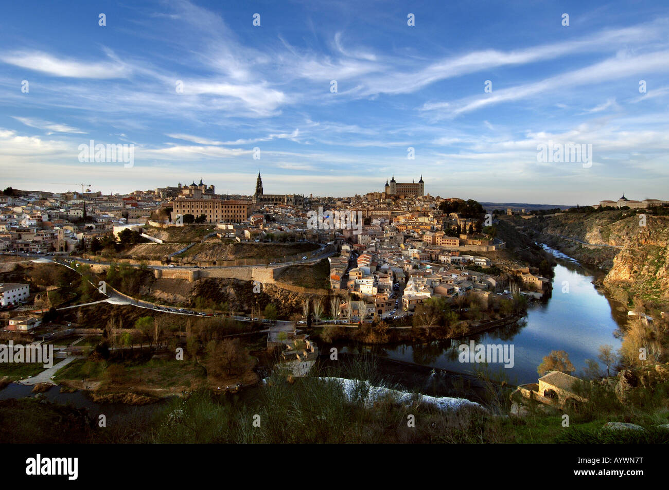 Blick auf Toledo, Spanien 2008 # View to Toledo, Spain 2008 Stock Photo