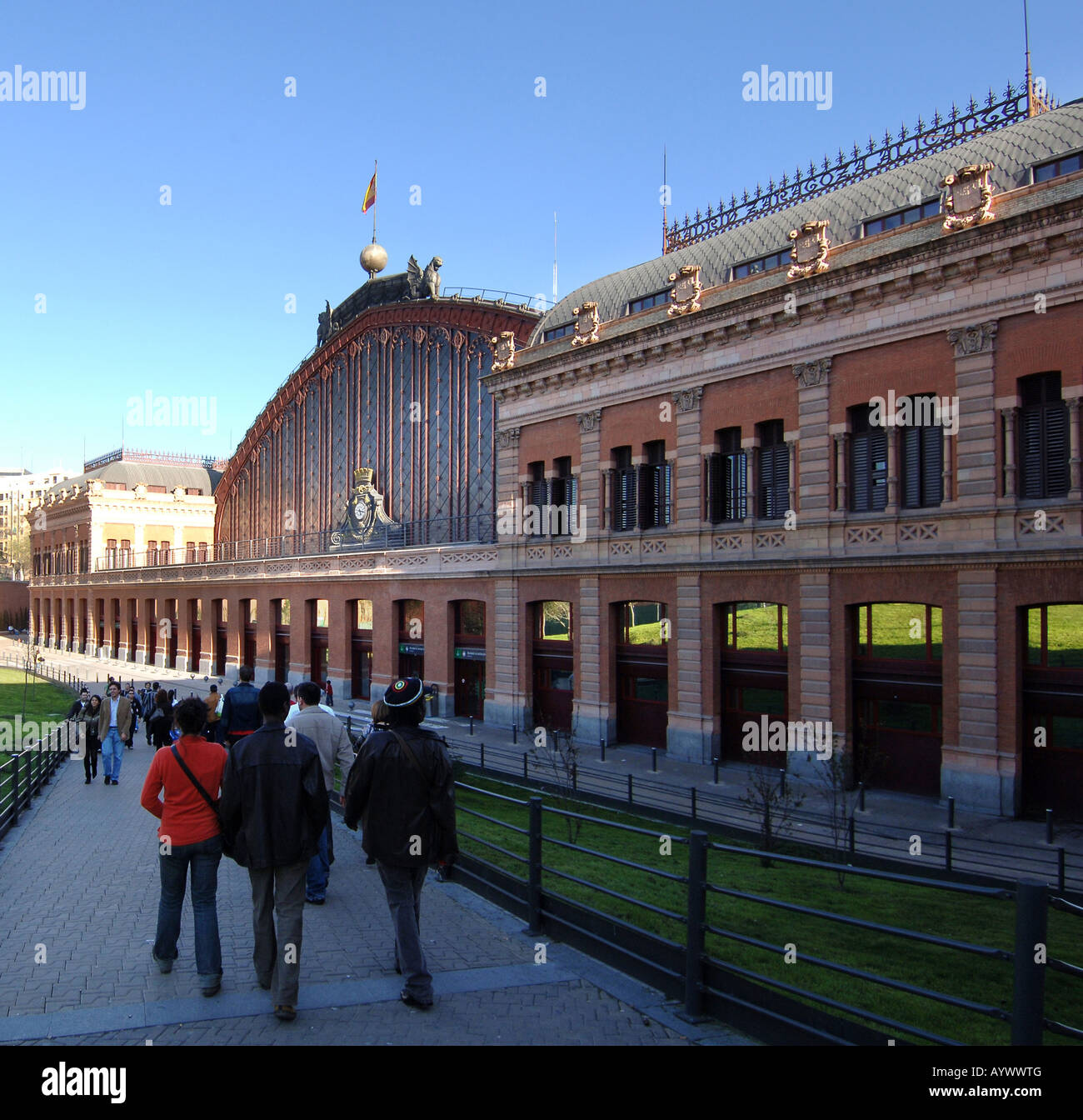 Spain Madrid Atocha Renfe train station Stock Photo