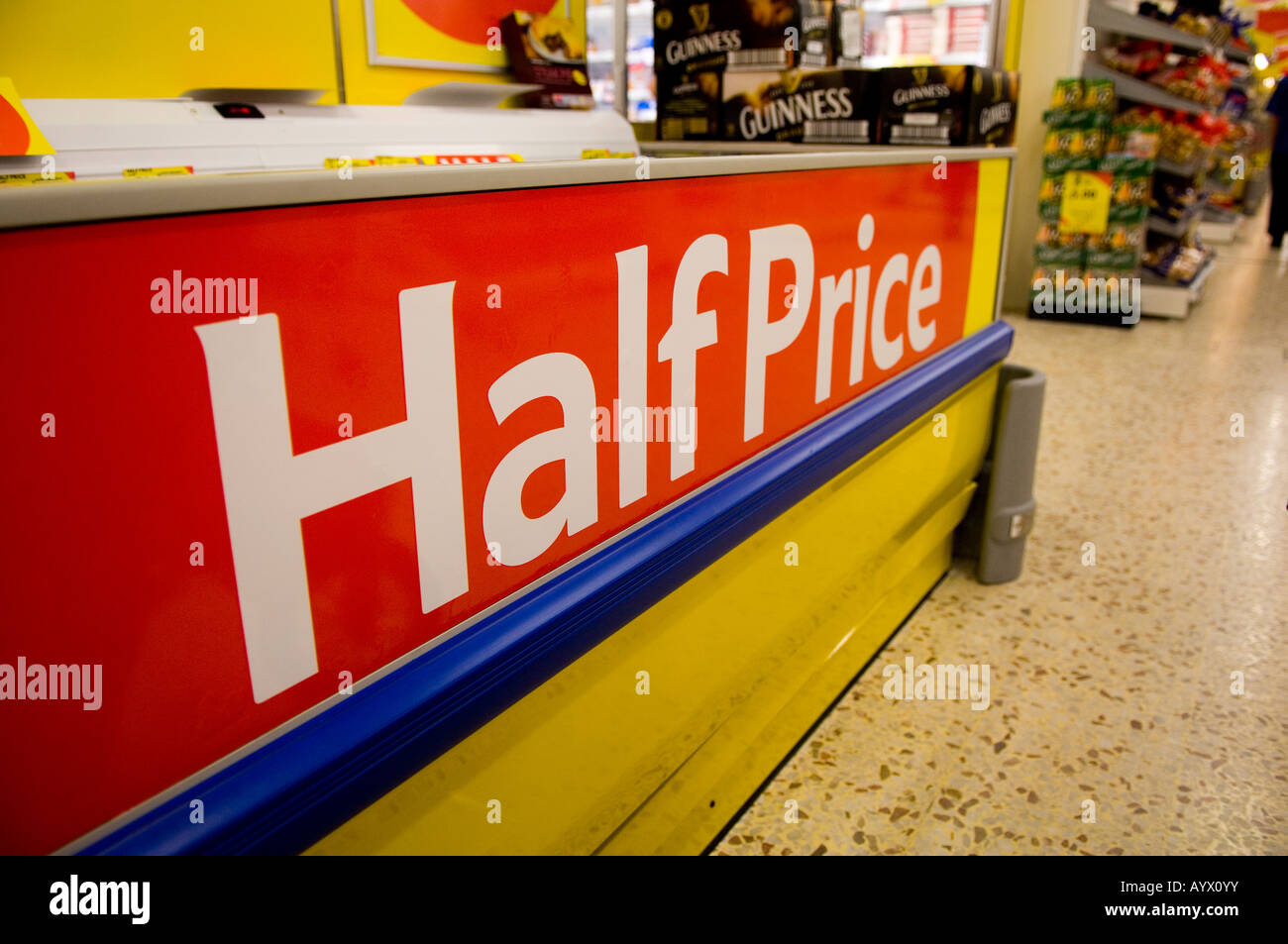 Supermarket half price special offer hires stock photography and images Alamy