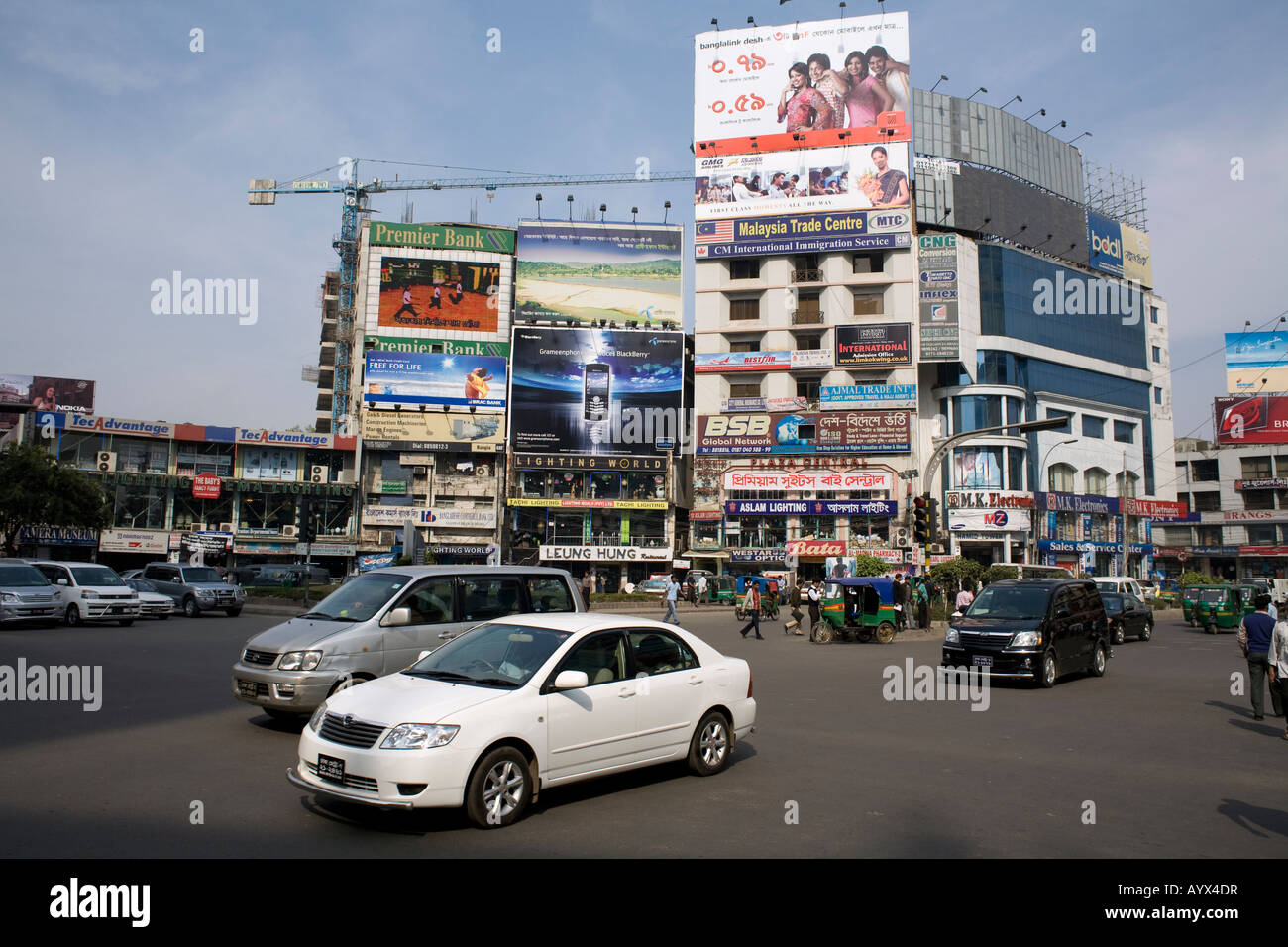 Traffic in Gulshan Bangladesh Stock Photo