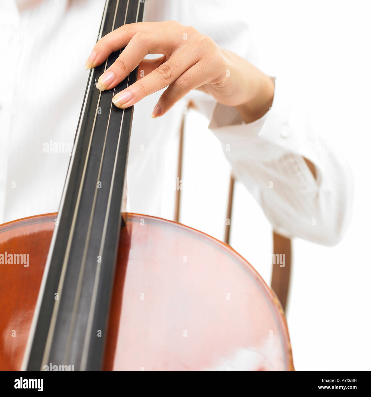 hands playing cello Stock Photo - Alamy