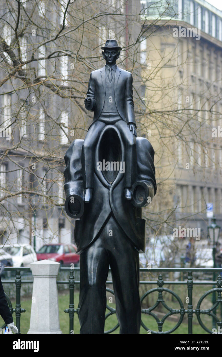 Franz Kafka Statue Prague capital city czech republic Stock Photo Alamy