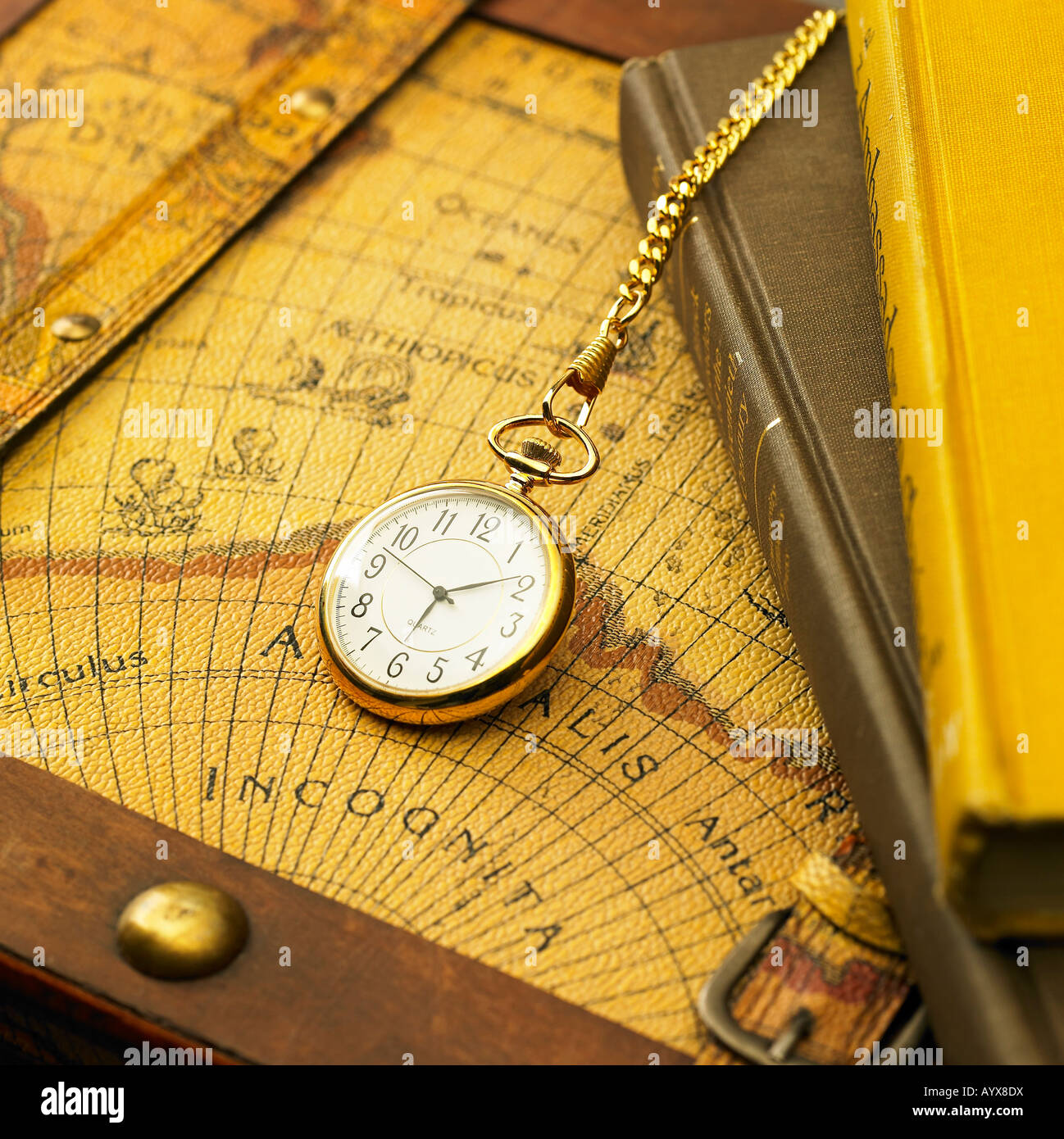 watch and book Stock Photo