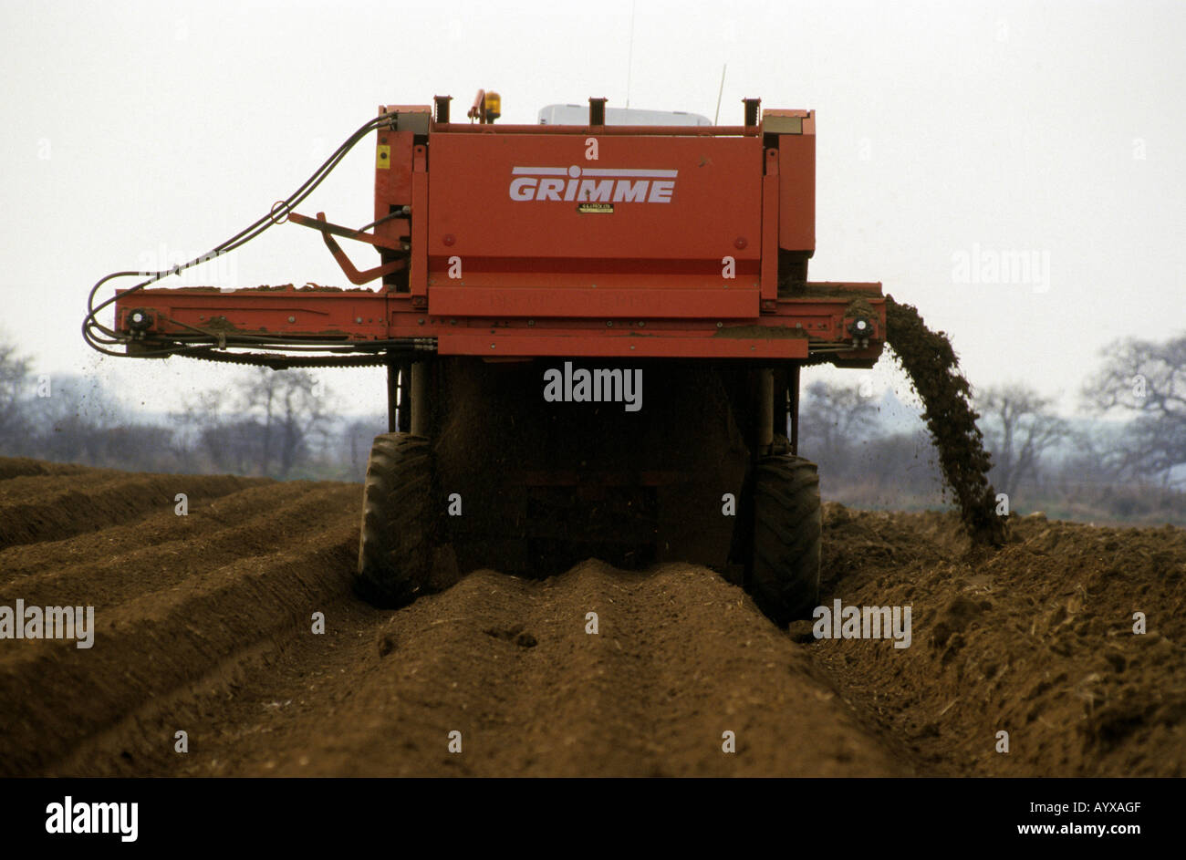 De stoning machine used prepare field hi-res stock photography and ...