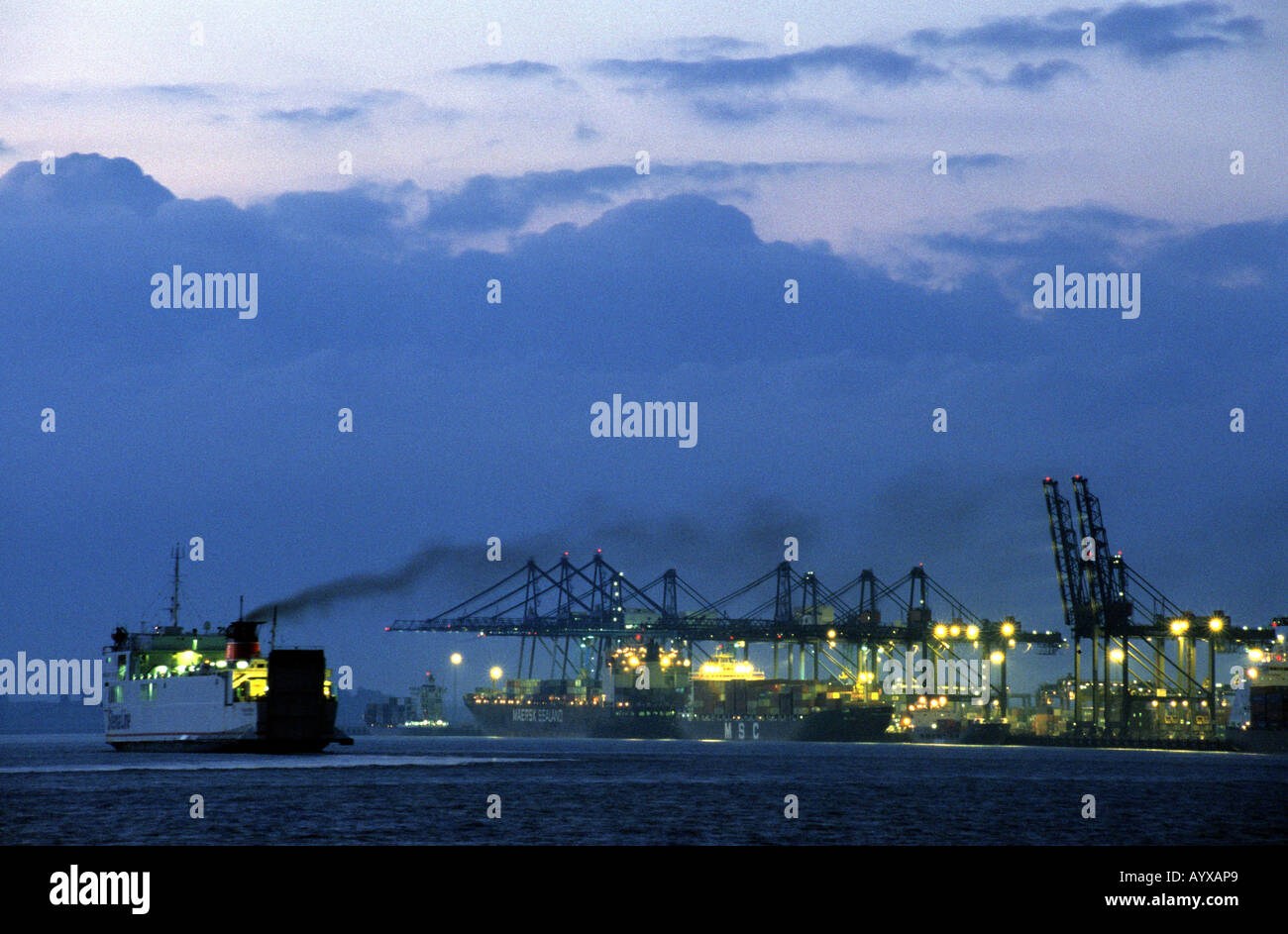 Trinity Quay at the Port of Felixstowe in Suffolk, Britain's largest container port. Stock Photo