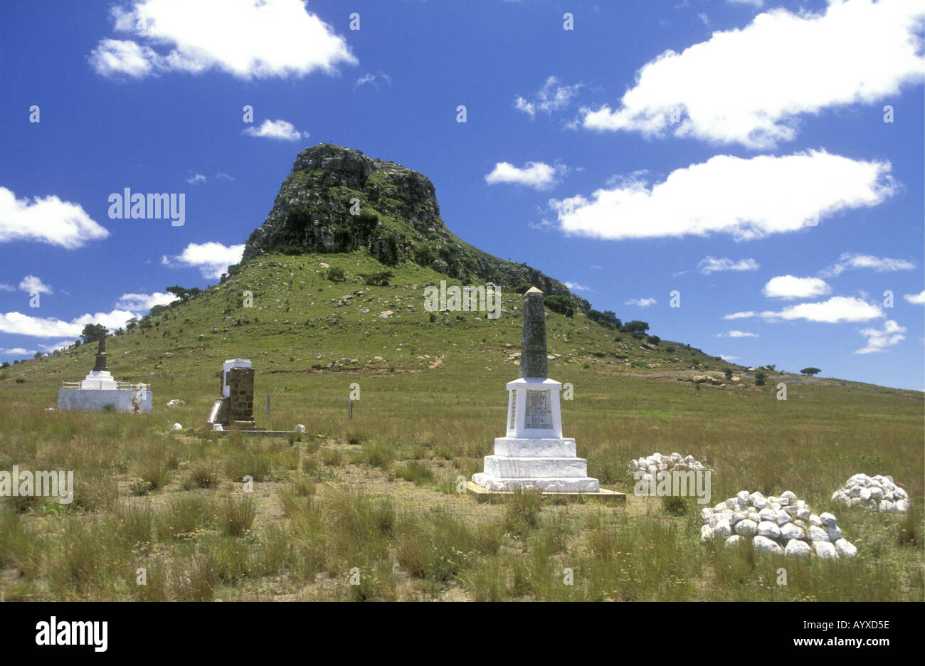 Isandlwana battlefield and monuments Natal South Africa Stock Photo