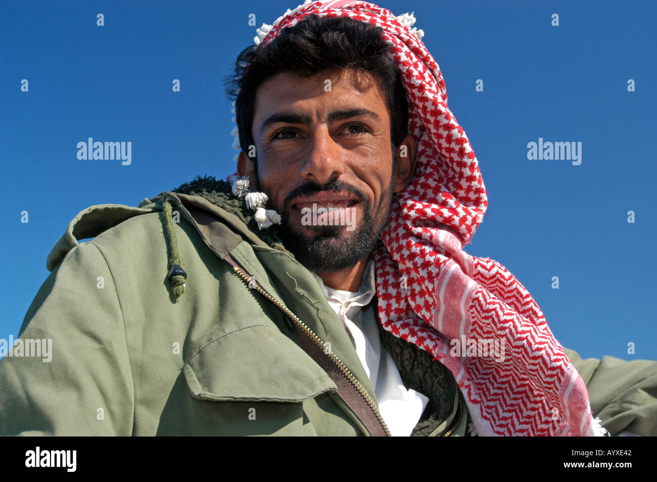 Portrait of Shiite Man Looking Down on Photographer Basra Southern Iraq ...