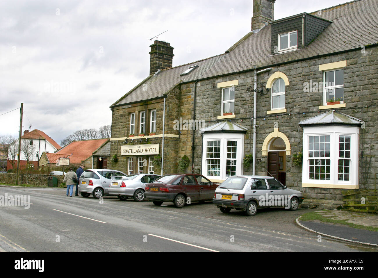 The Goathland Arms public house which is Aidensfield Arms in the Stock  Photo - Alamy