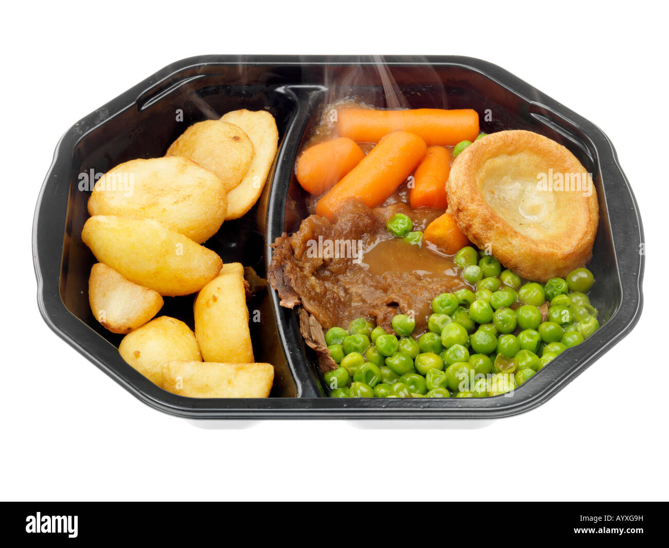 Roast Beef Ready Meal Stock Photo Alamy