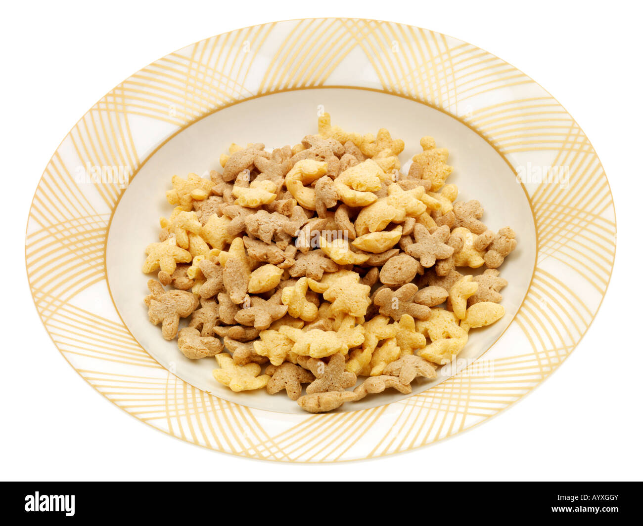 Bowl of Rice Krispies Multigrain Shapes Stock Photo Alamy