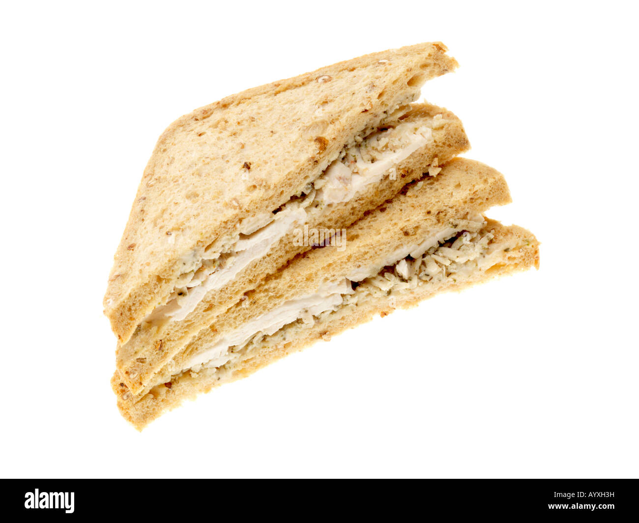 Roast Chicken And Stuffing Sandwich Stock Photo Alamy
