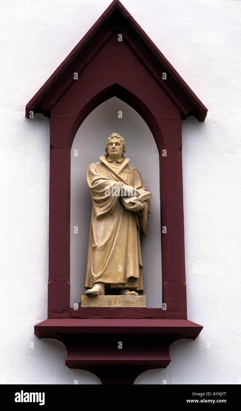 GERMANY STATUE OF MATIN LUTHER IN EISENACH IN FORMER DDR  2008 Stock Photo