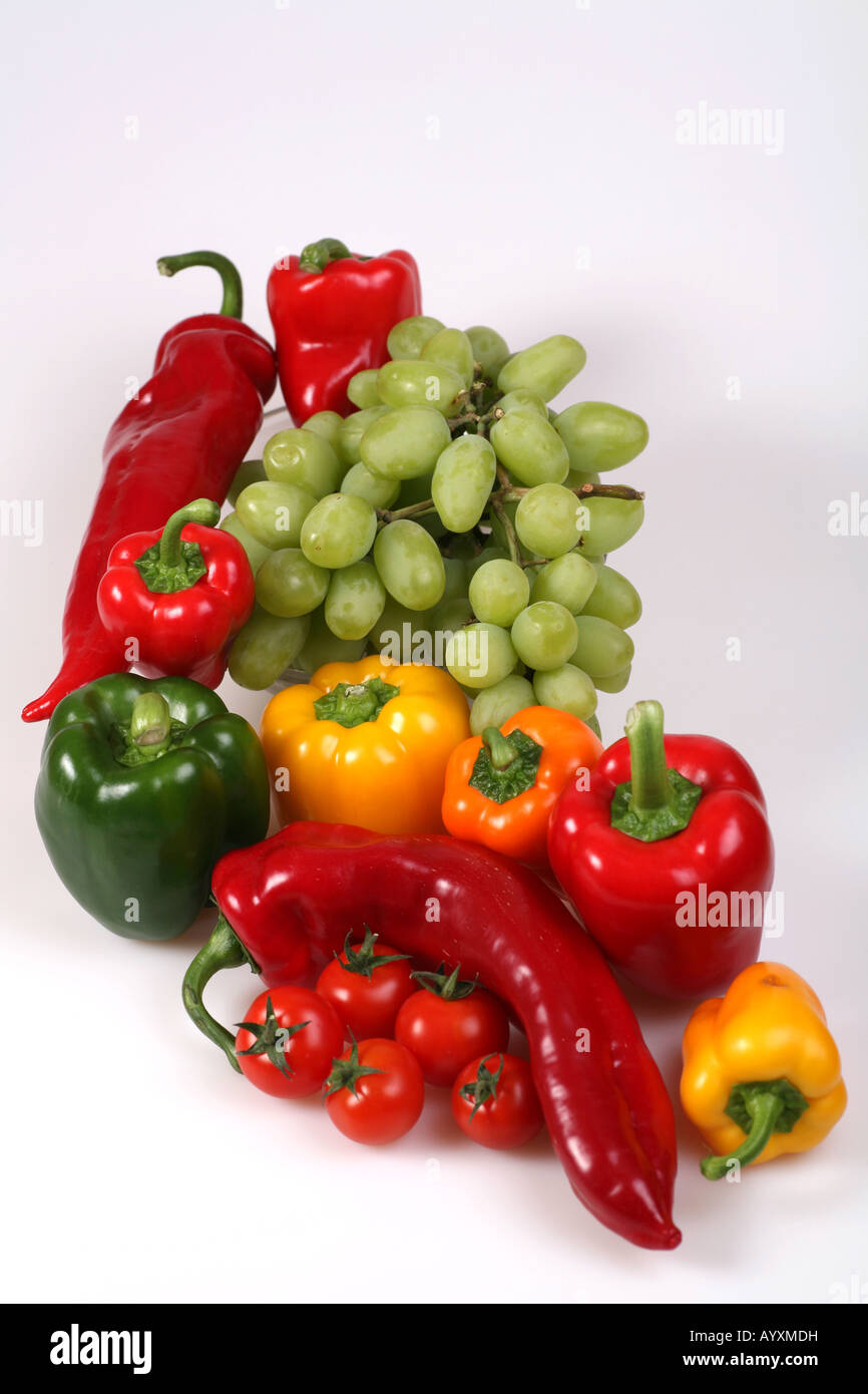 Fruit and Peppers Stock Photo Alamy