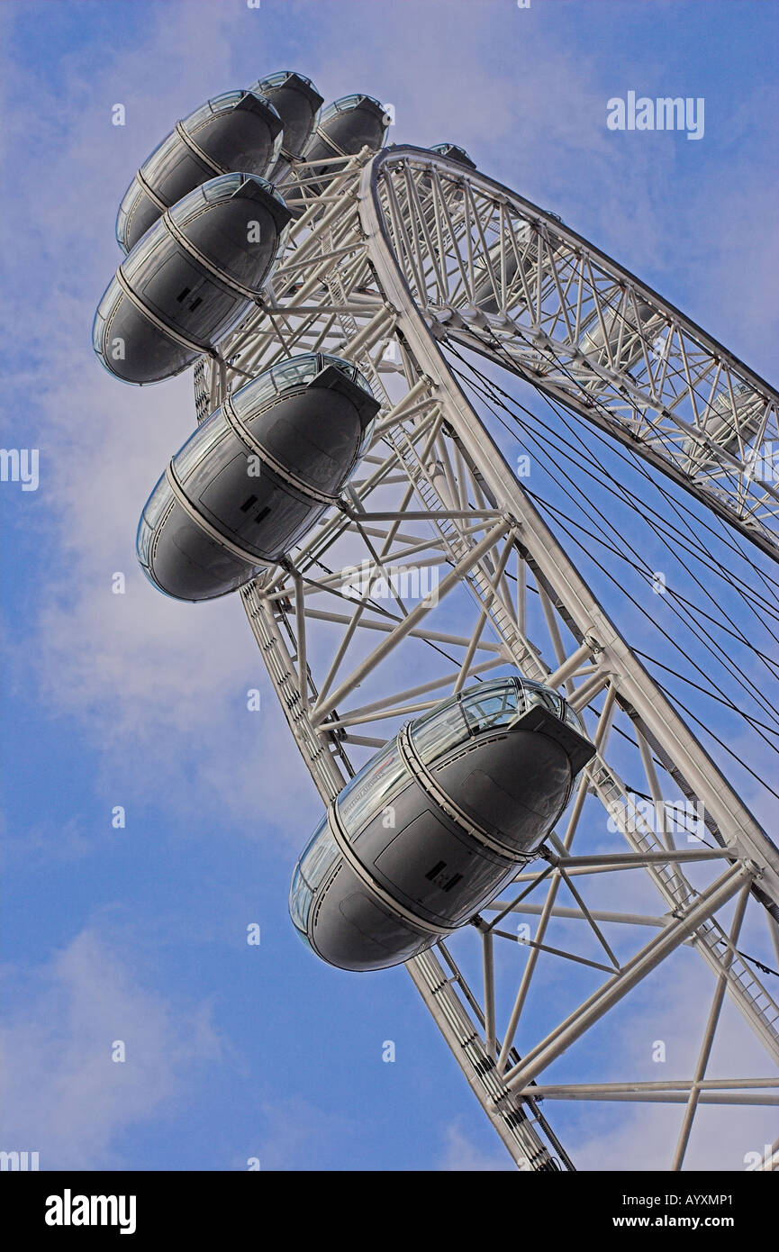 Abstract view of the London Eye, London, England. Stock Photo