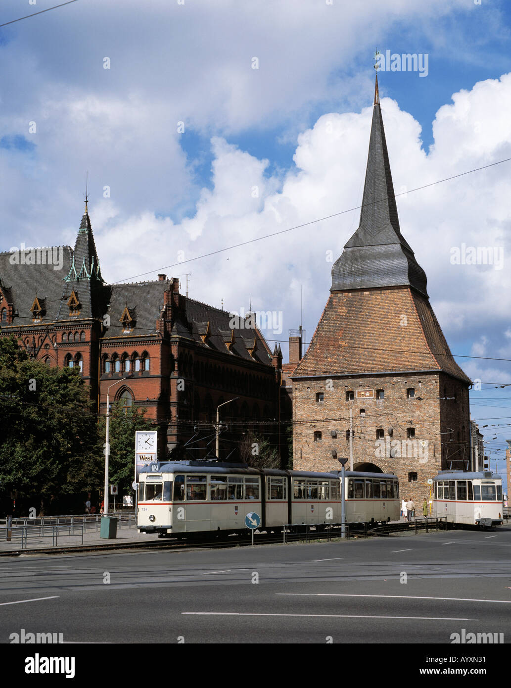 Stone Gate Rostock Steintor gate rostock germany hi-res stock photography and images - Alamy