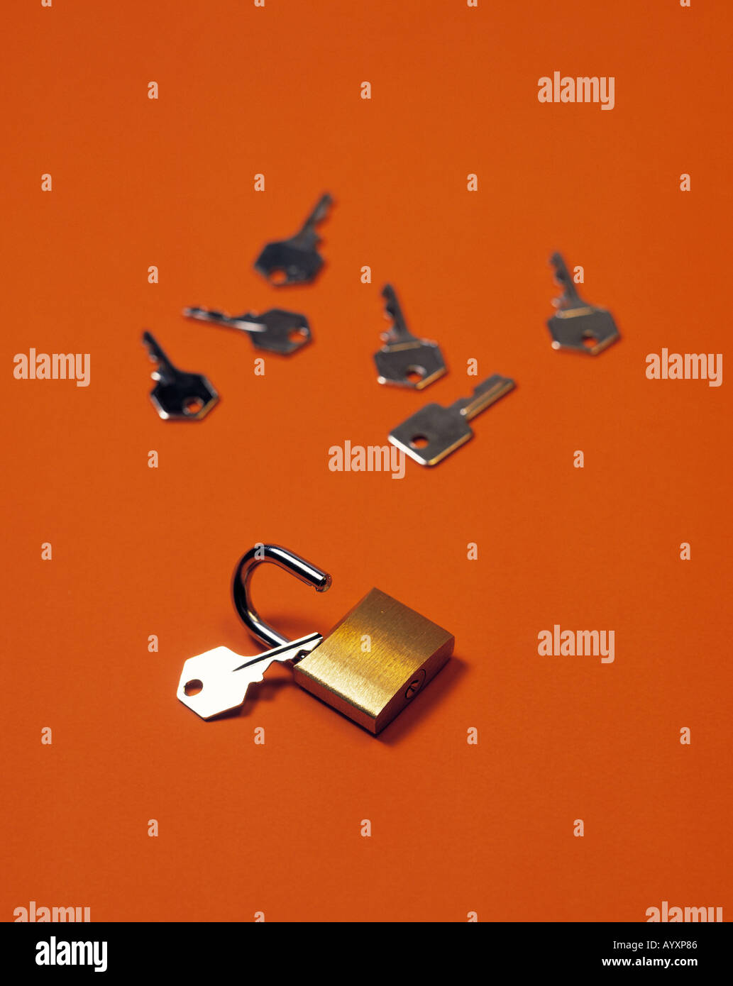 lock, padlock, safety lock, security lock, open, opened lock, seven