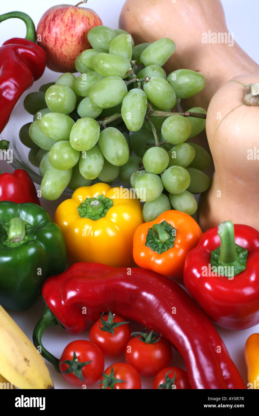 Fruit and Peppers Stock Photo Alamy