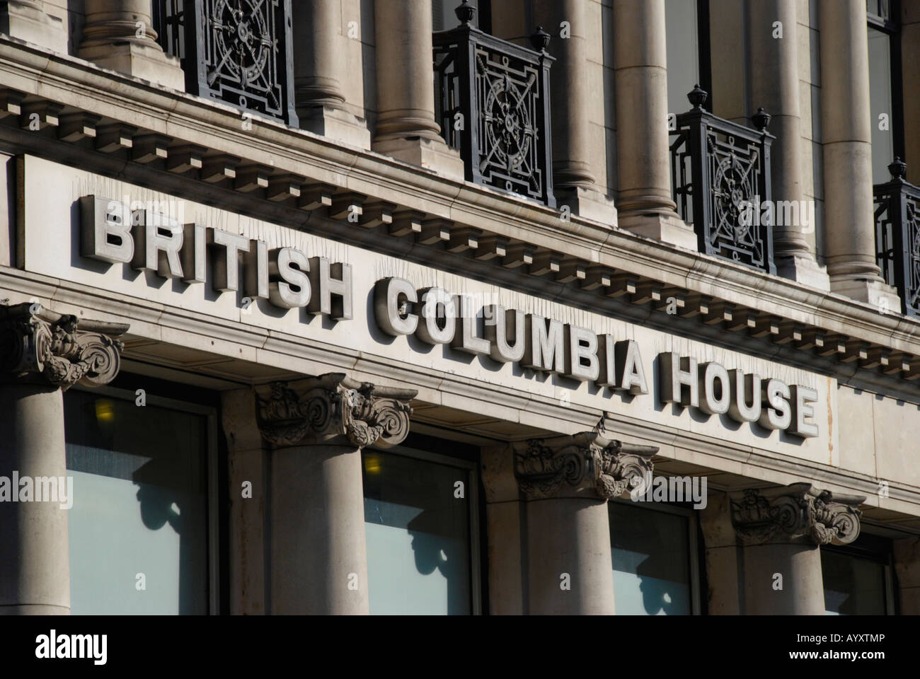 British Columbia House in Lower Regent Street London Stock Photo Alamy