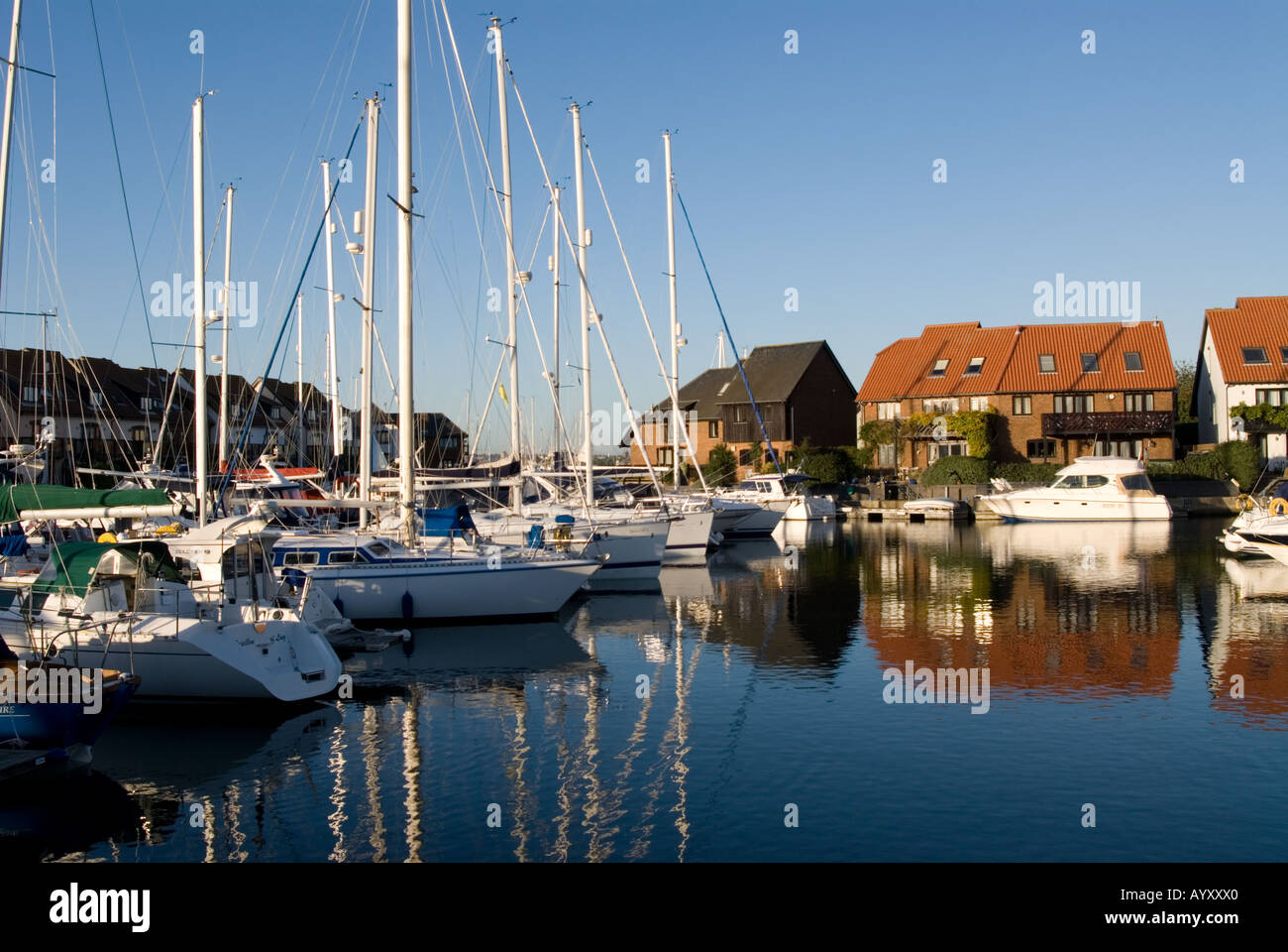 Hythe Marina, Southampton Water in Hampshire Stock Photo Alamy