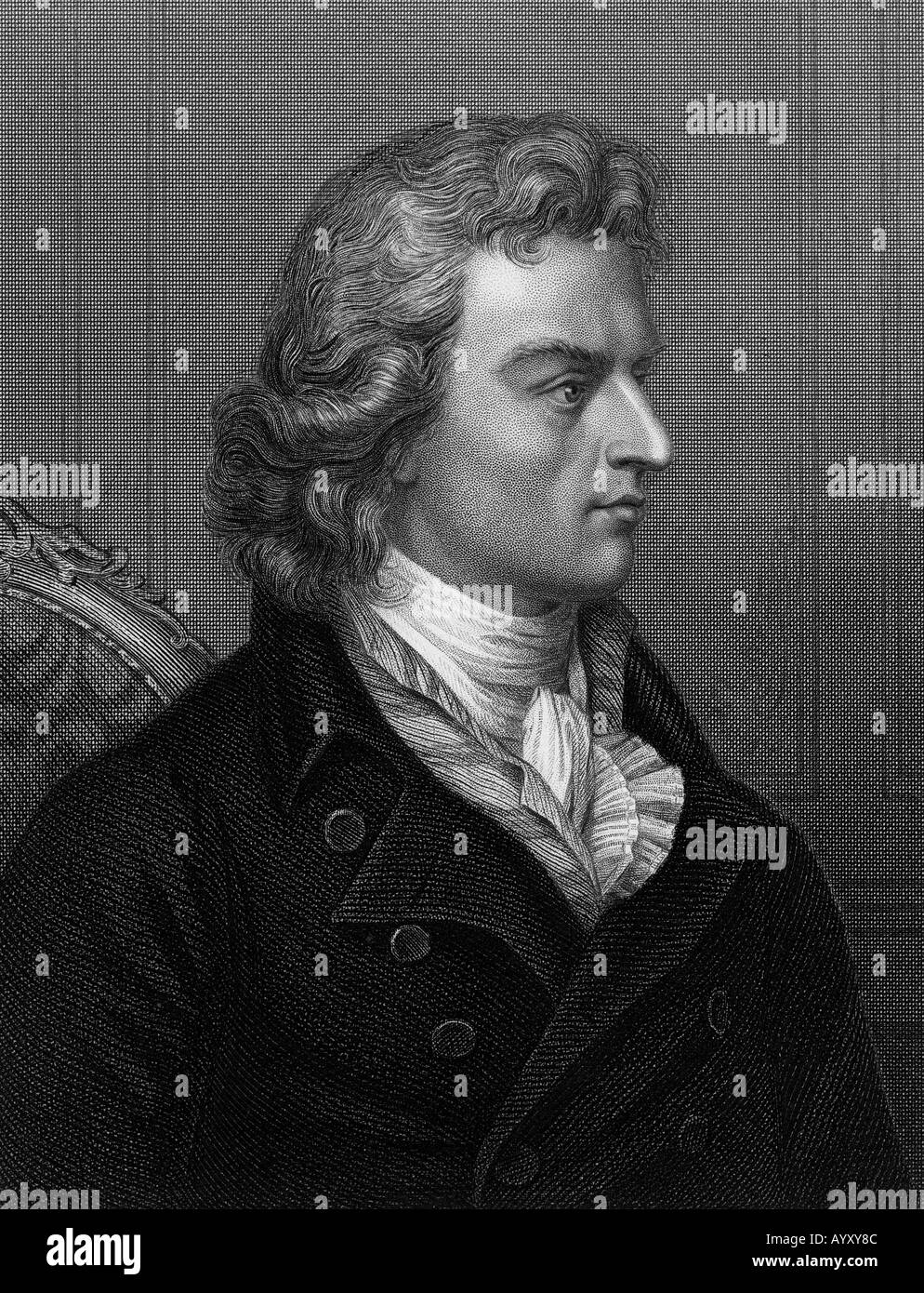 FRIEDRICH von SCHILLER  German dramatist 1759 to 1805 Stock Photo