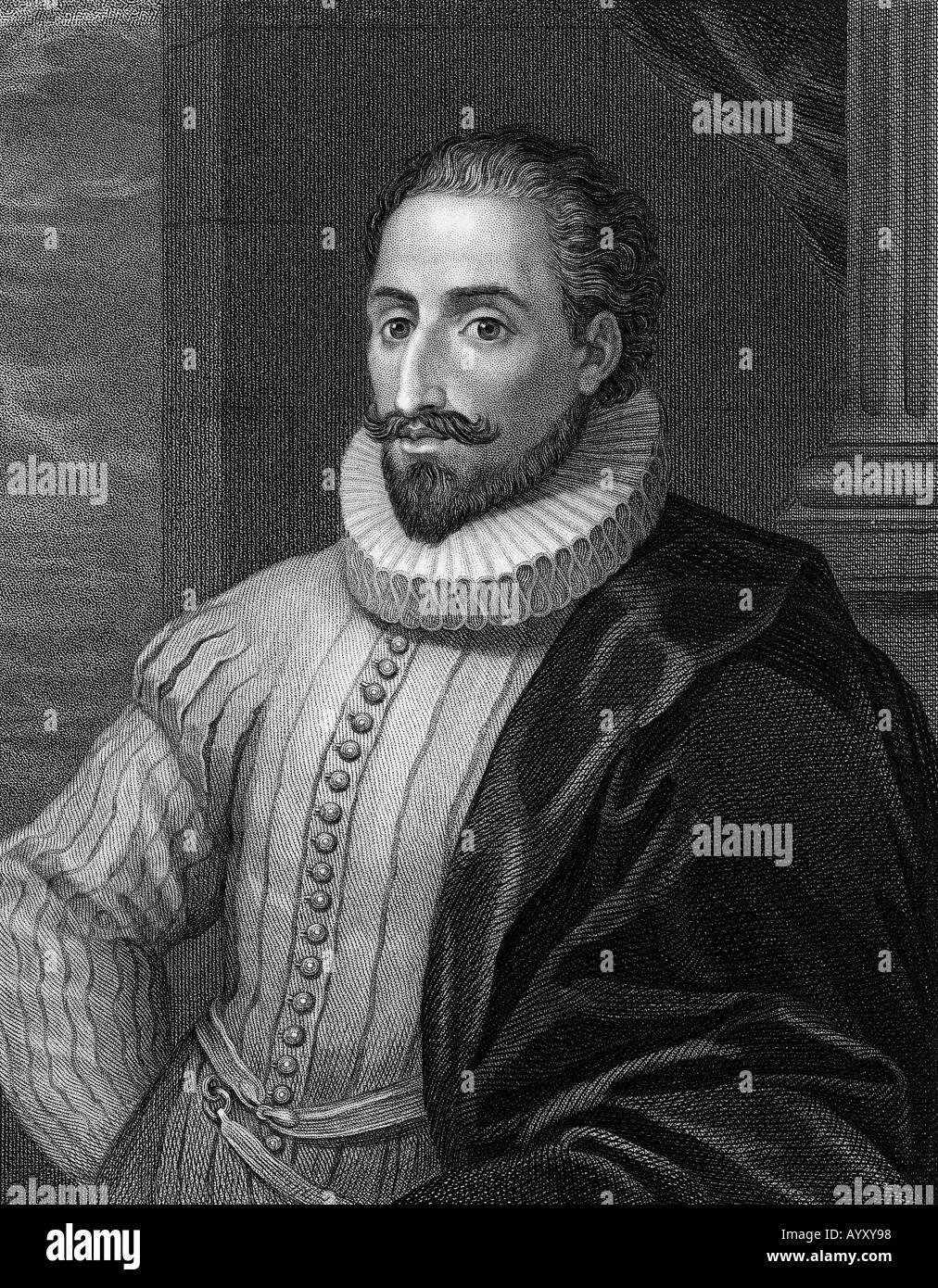 MIGUEL DE CERVANTES Spanish writer 1547 to 1616 Stock Photo