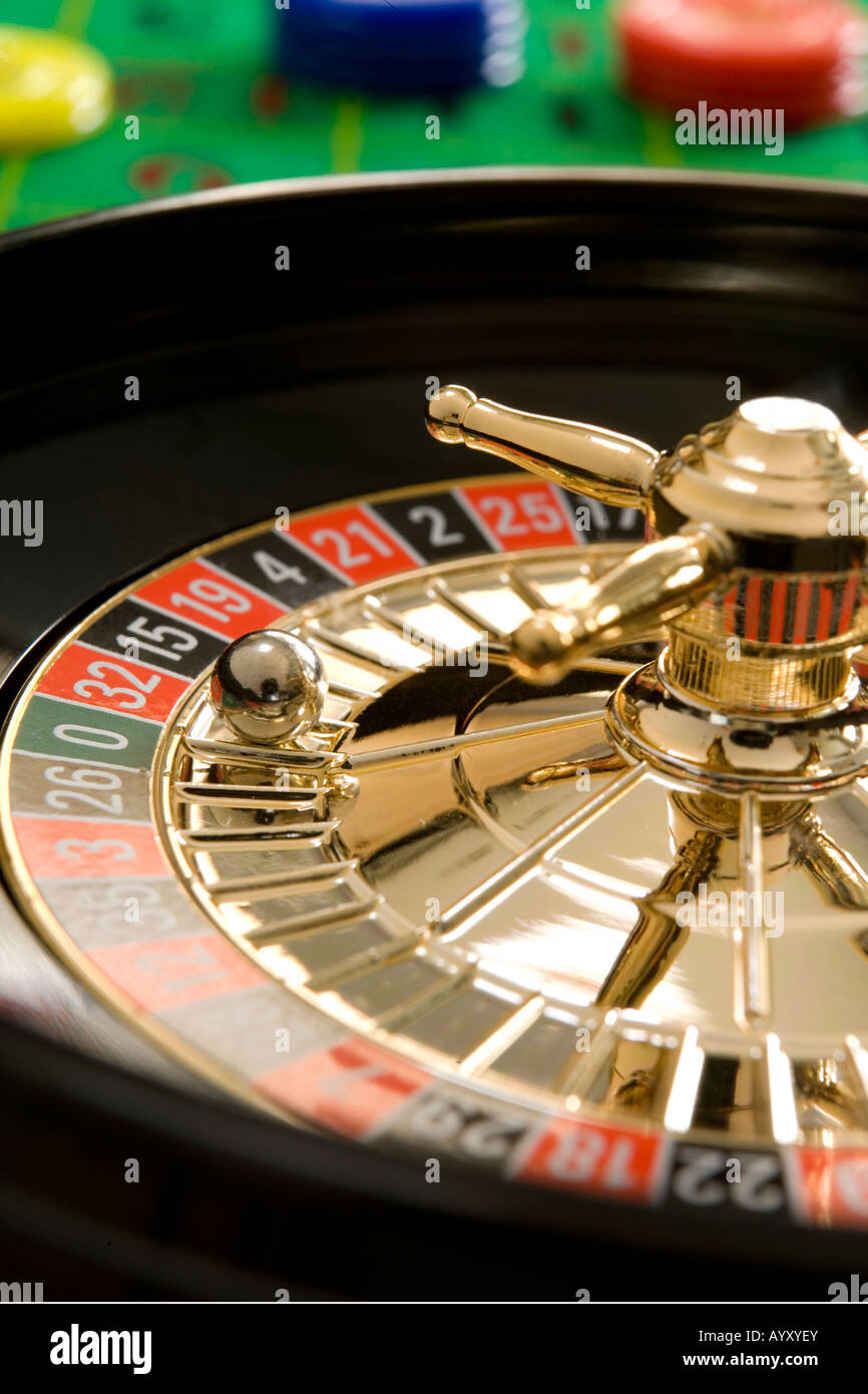 roulette wheel with ball on 32 Stock Photo - Alamy