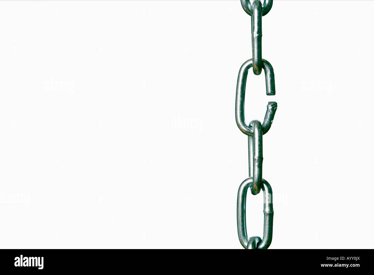 Open chain link Stock Photo Alamy