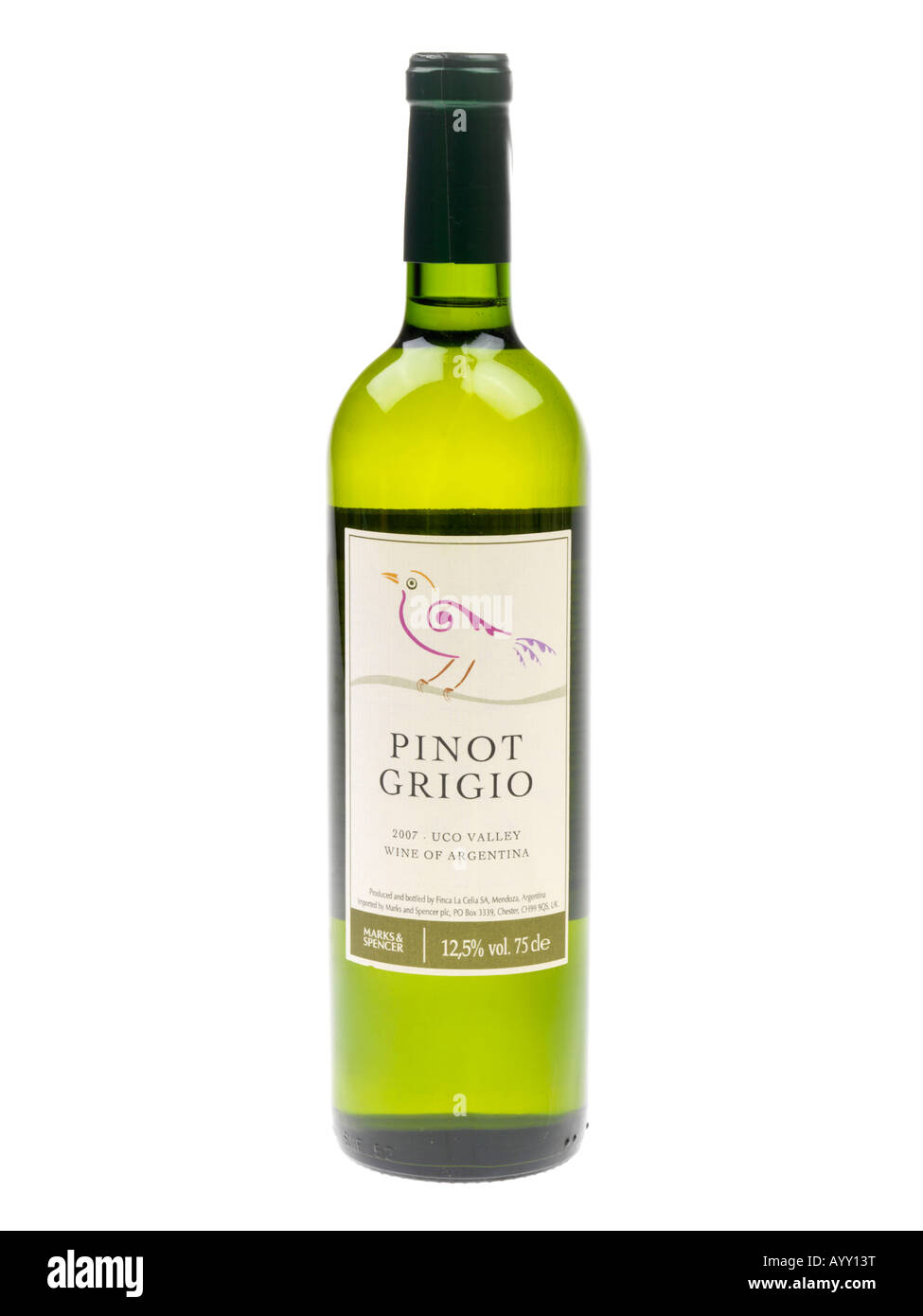 Bottle of Pinot Grigio Stock Photo Alamy
