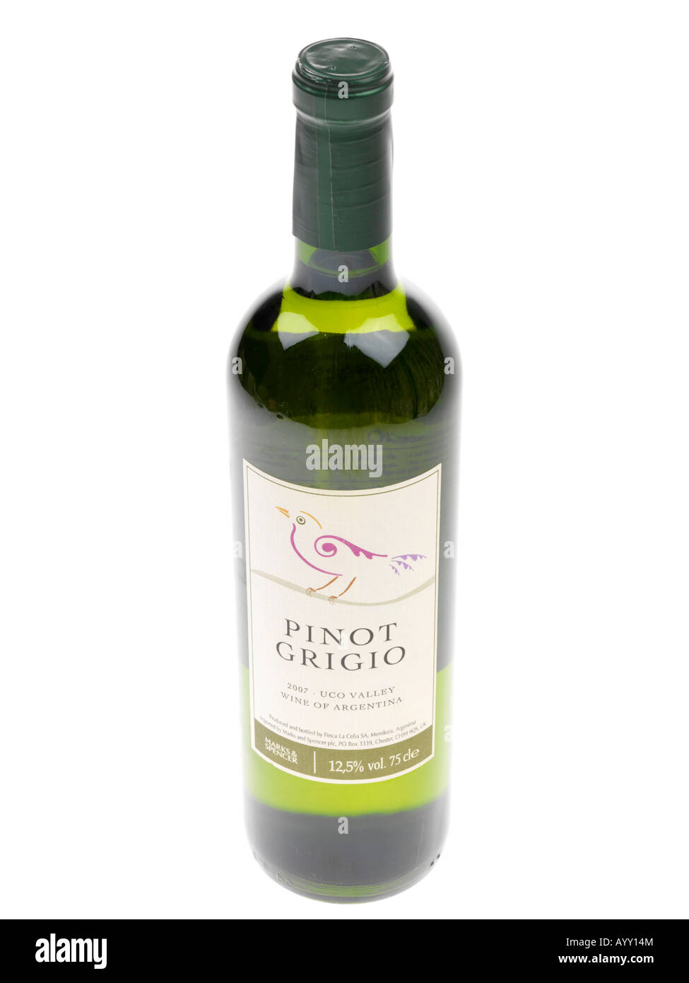 Bottle of Pinot Grigio Stock Photo Alamy