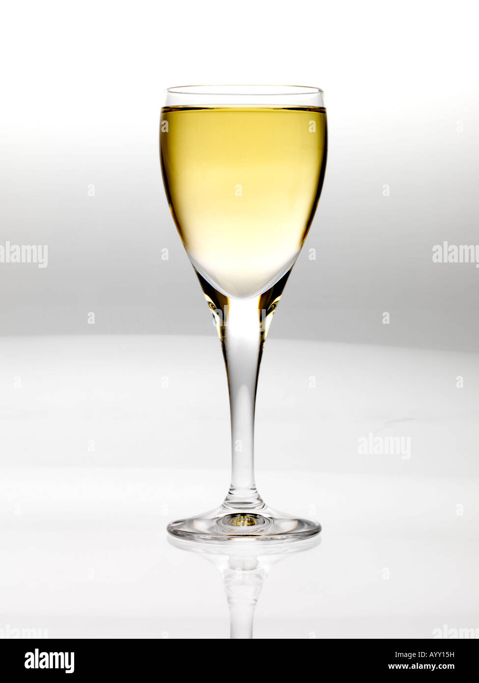 Glass of Pinot Grigio Stock Photo Alamy