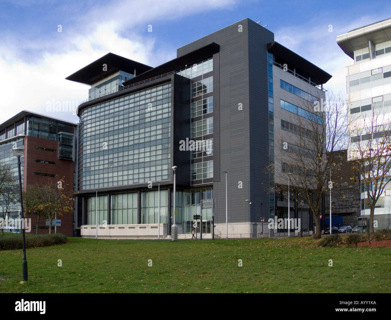 Formerly Scottish Enterprise headquarters building in Atlantic Quay Glasgow  viewed from the river side now occupied by The Scottish Government. Stock Photo