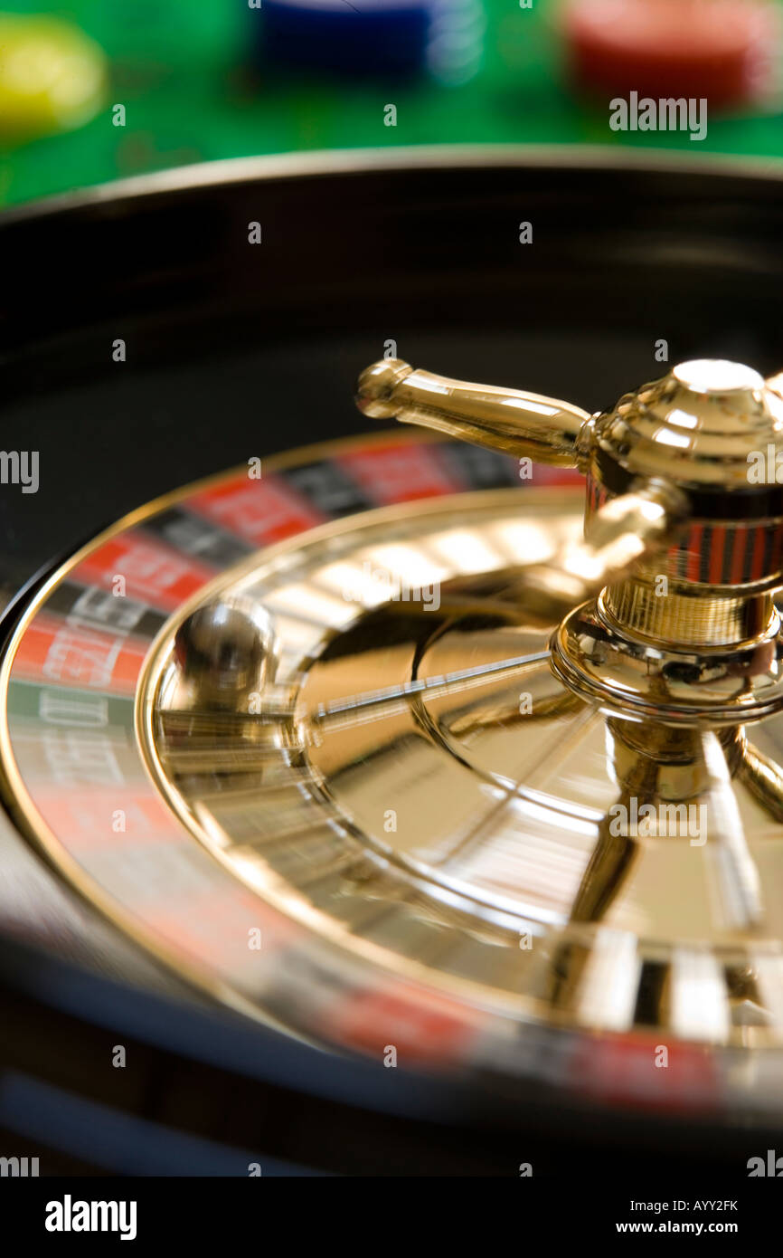 spinning roulette wheel Stock Photo Alamy