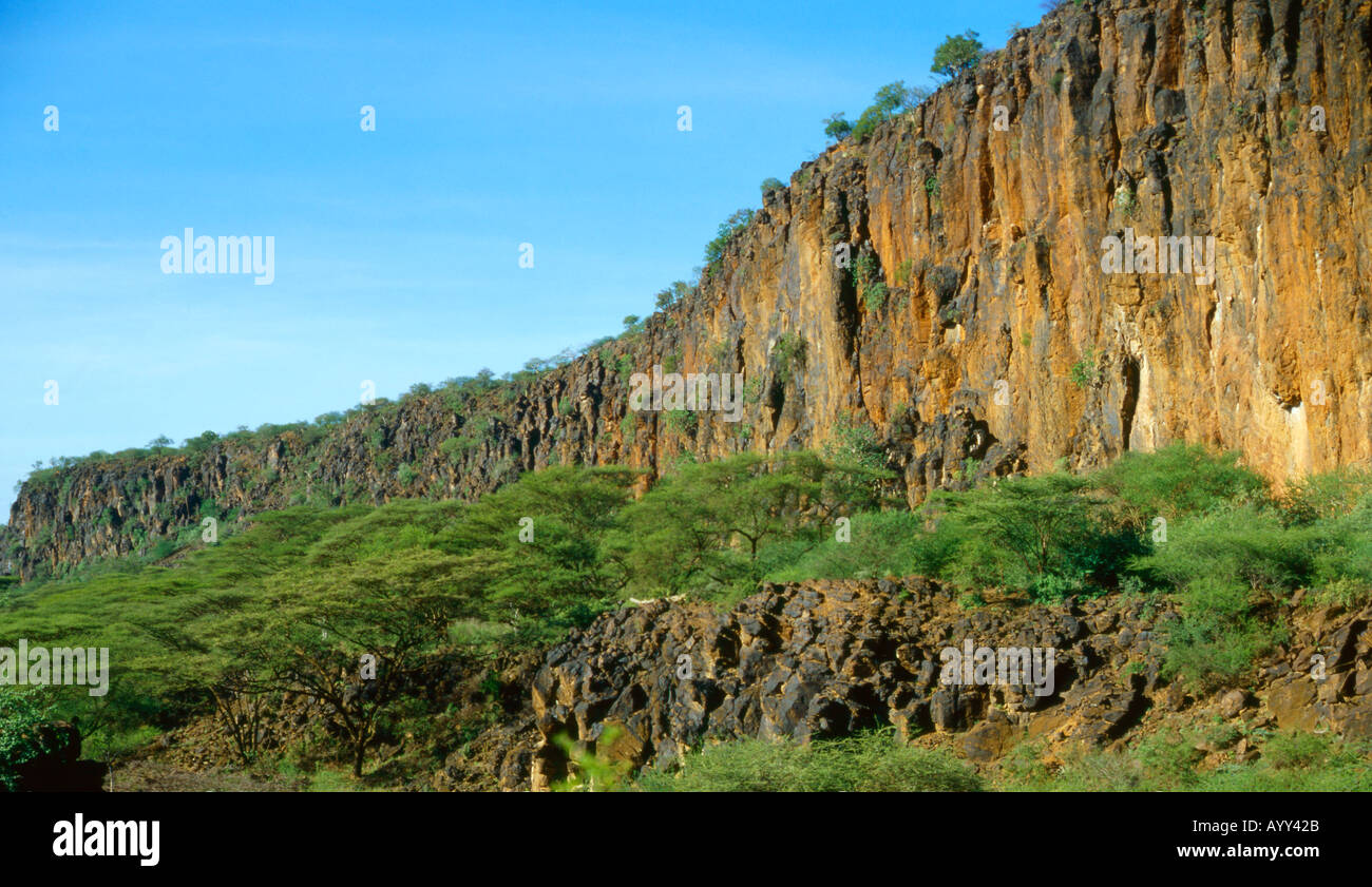 Geological Fault Lake Baringo Rift Valley Kenya Stock Photo Alamy