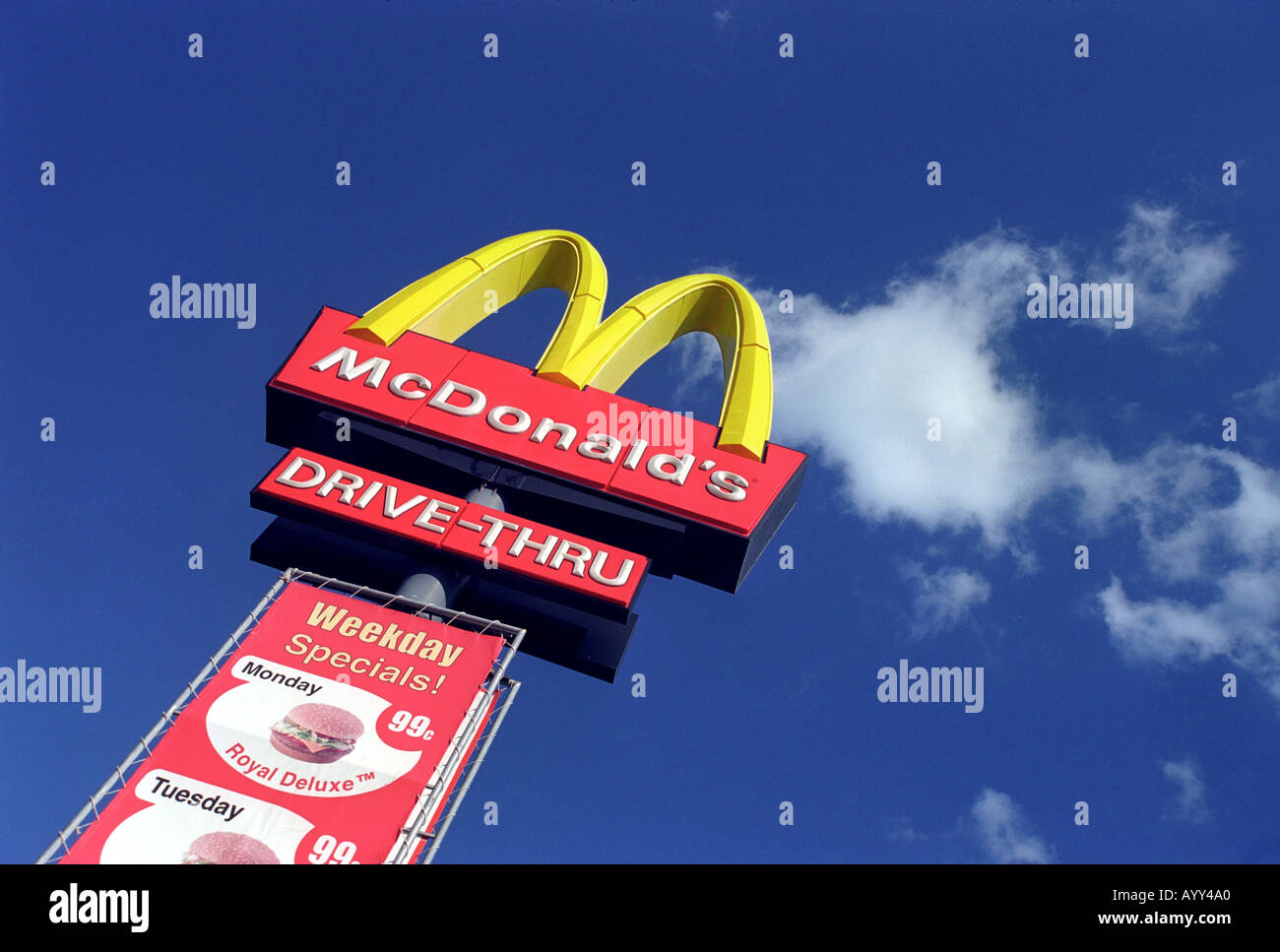 McDonald's sign Stock Photo