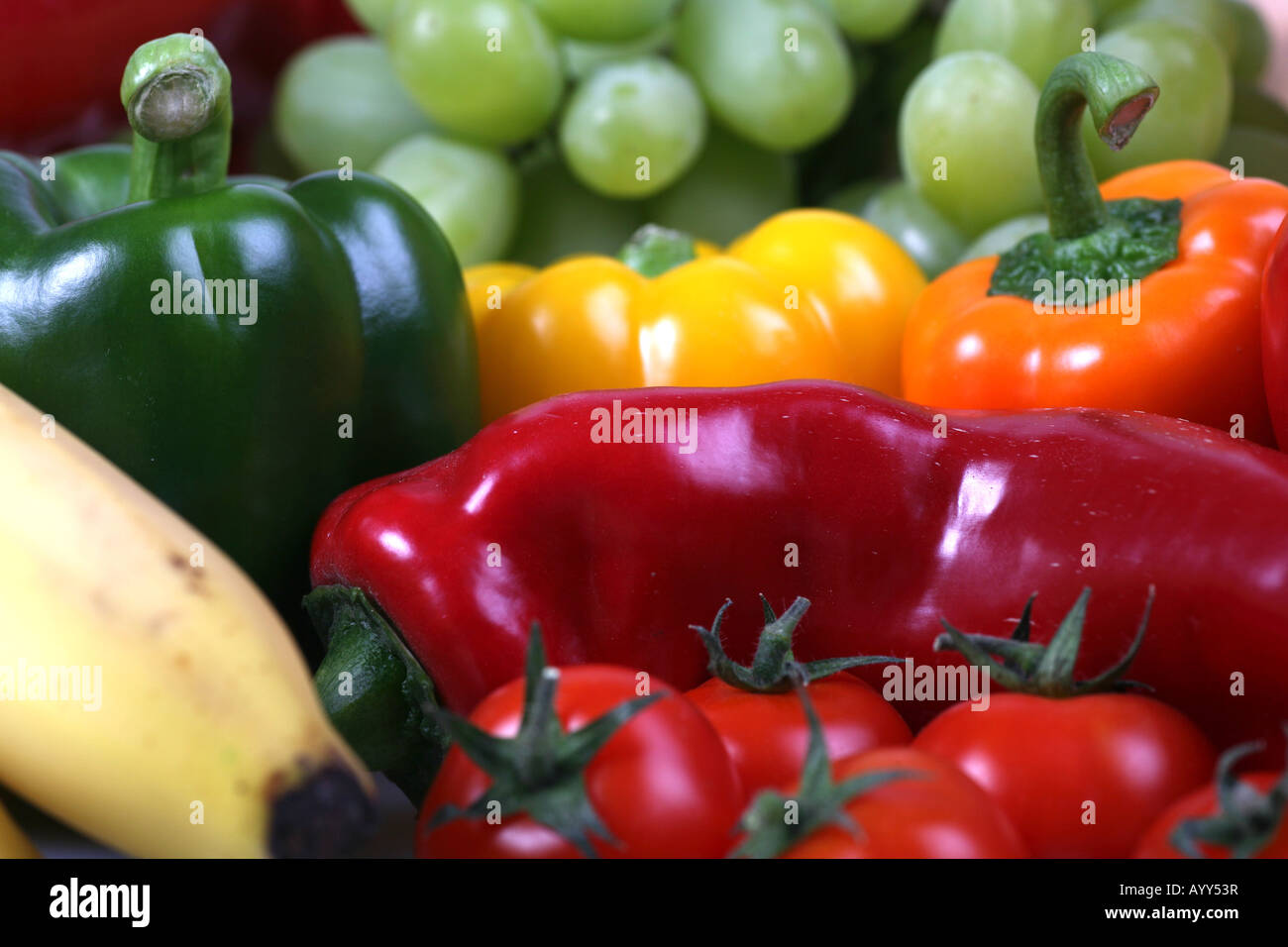 Fruit and Peppers Stock Photo Alamy