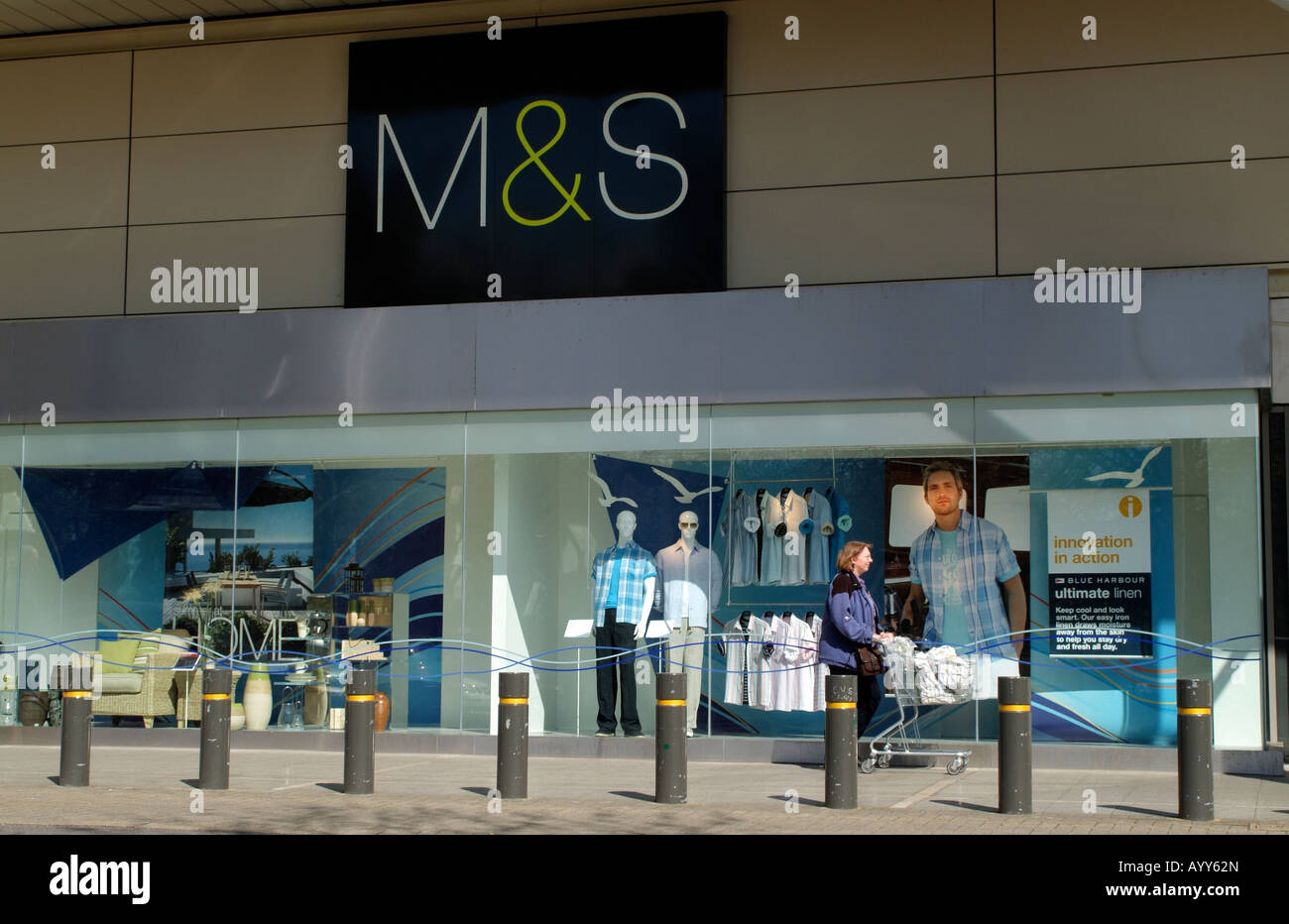 Marks and Spencer Shopfront at Hedge End Hampshire England Stock Photo