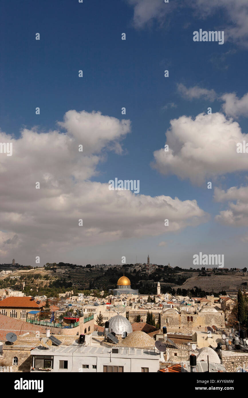 Israel Jerusalem View of the Old City Mount of Olives is in the ...