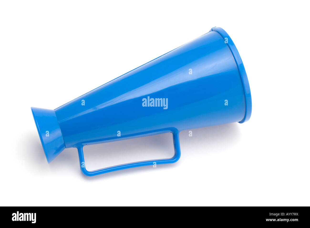 object on white toy megaphone Stock Photo Alamy